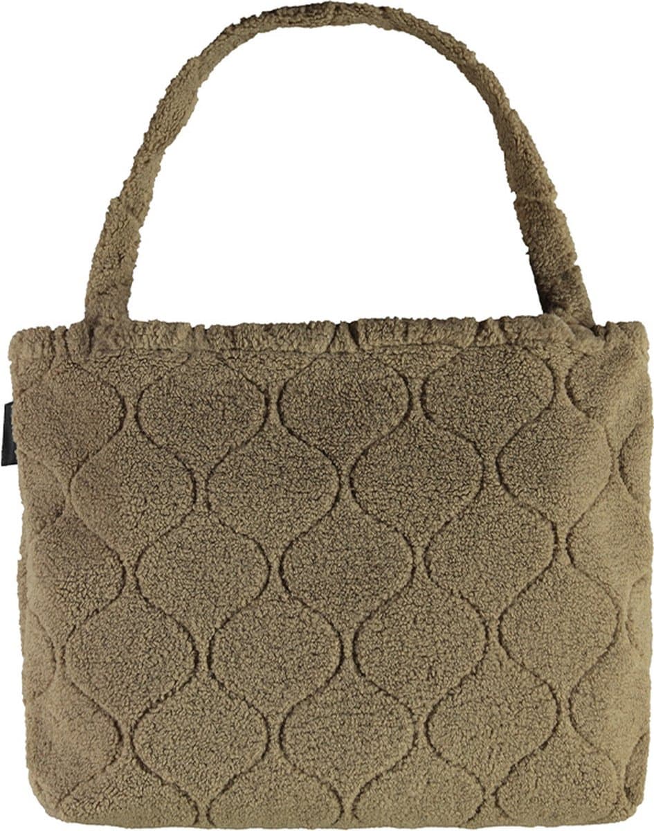 Wallabag - Tote Bag - Luiertas - Shopper - Mom Bag Sharpa Teddy Brown