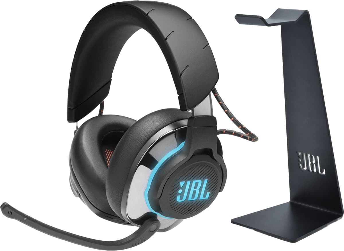 BL Quantum 810 - Inclusief Headsethouder Draadloze Over-ear Headset - 2.4GHz & Bluetooth - Active Noise Cancelling - Lage Latency - 43 uur batterij - Voor PC, PlayStation & Laptop - Zwart