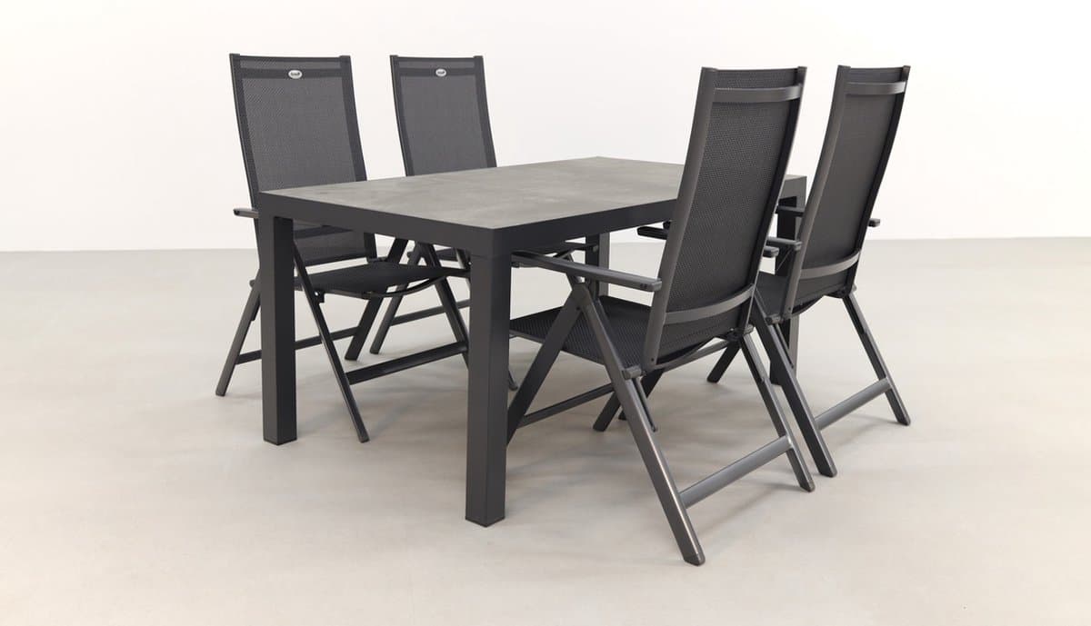 Hartman Napoli/President 160 cm. verstelbare tuinset - 5-delig