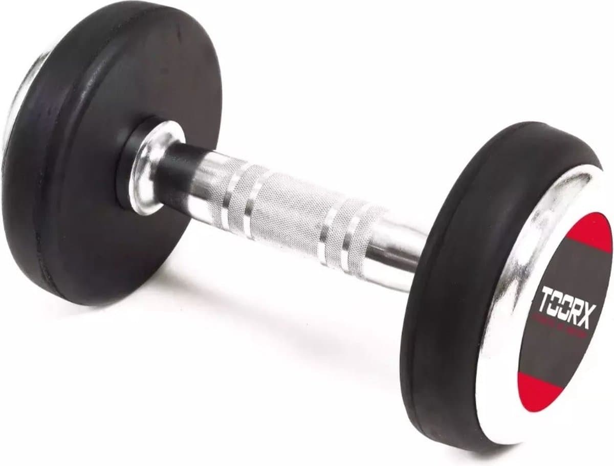 Toorx Fitness MGP Professional Rubber Dumbbell - per stuk - 36 kg
