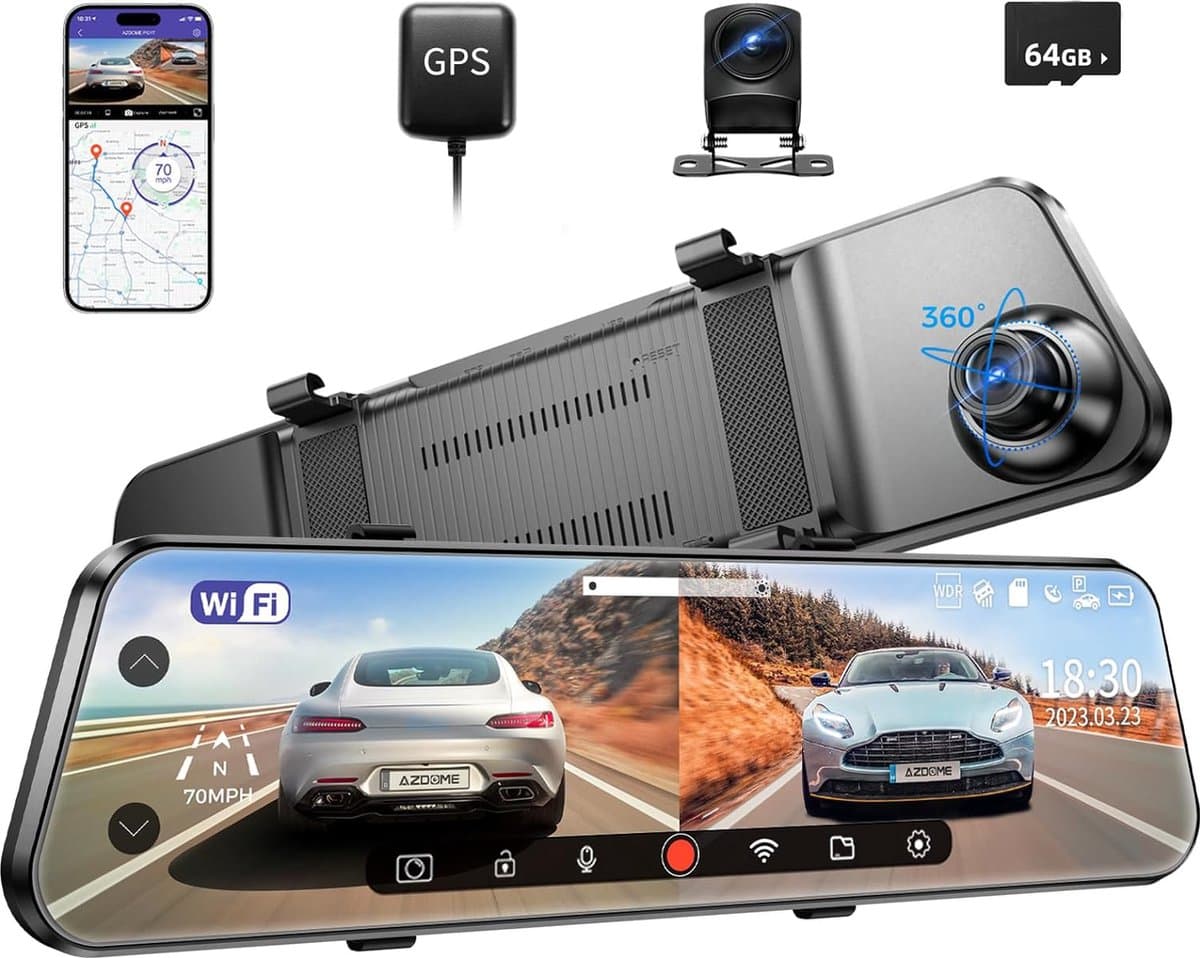 Dual Dashcam - Dashcam Voor en Achter - Auto Camera Dashcam - Dashcam Auto - Dual Dashcam voor Auto