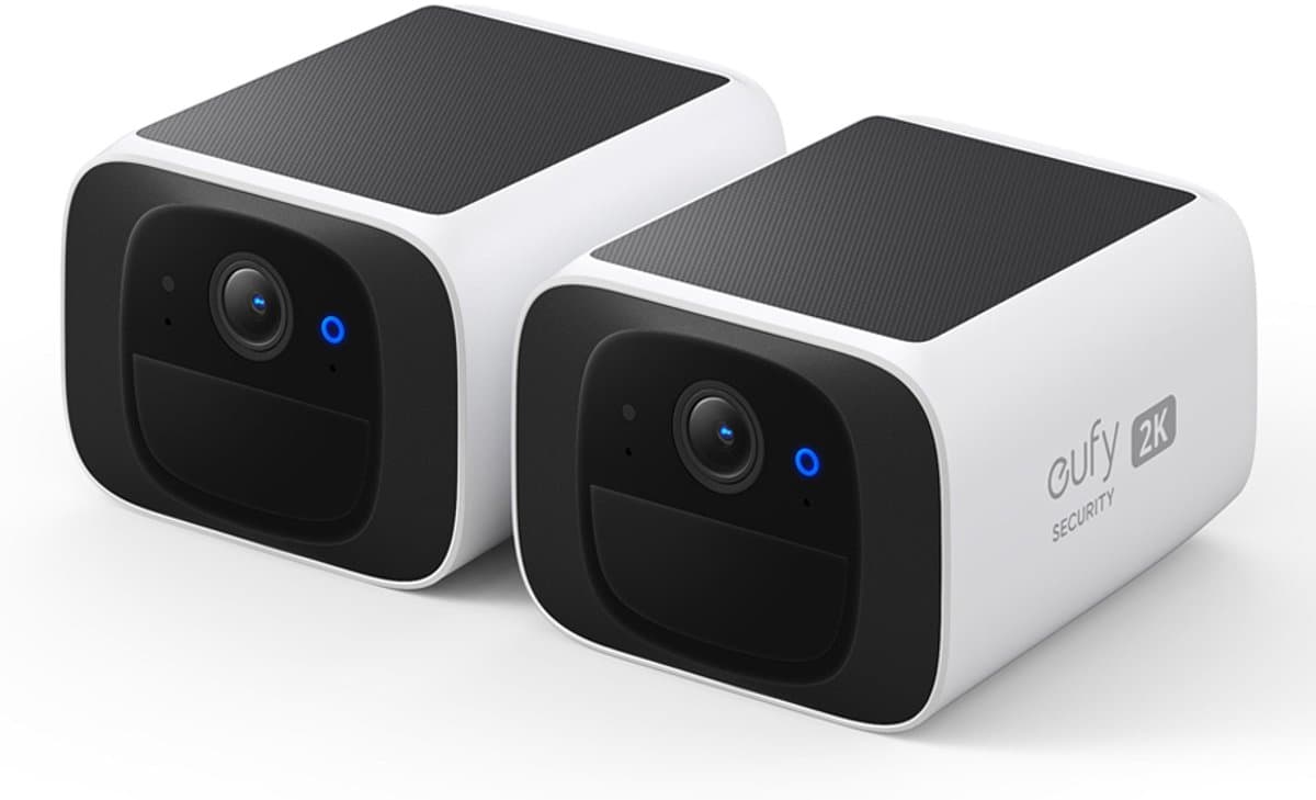 Eufy S220 SoloCam 2K Draadloze Beveiligingscamera - 2 Solar Camera's - Wit