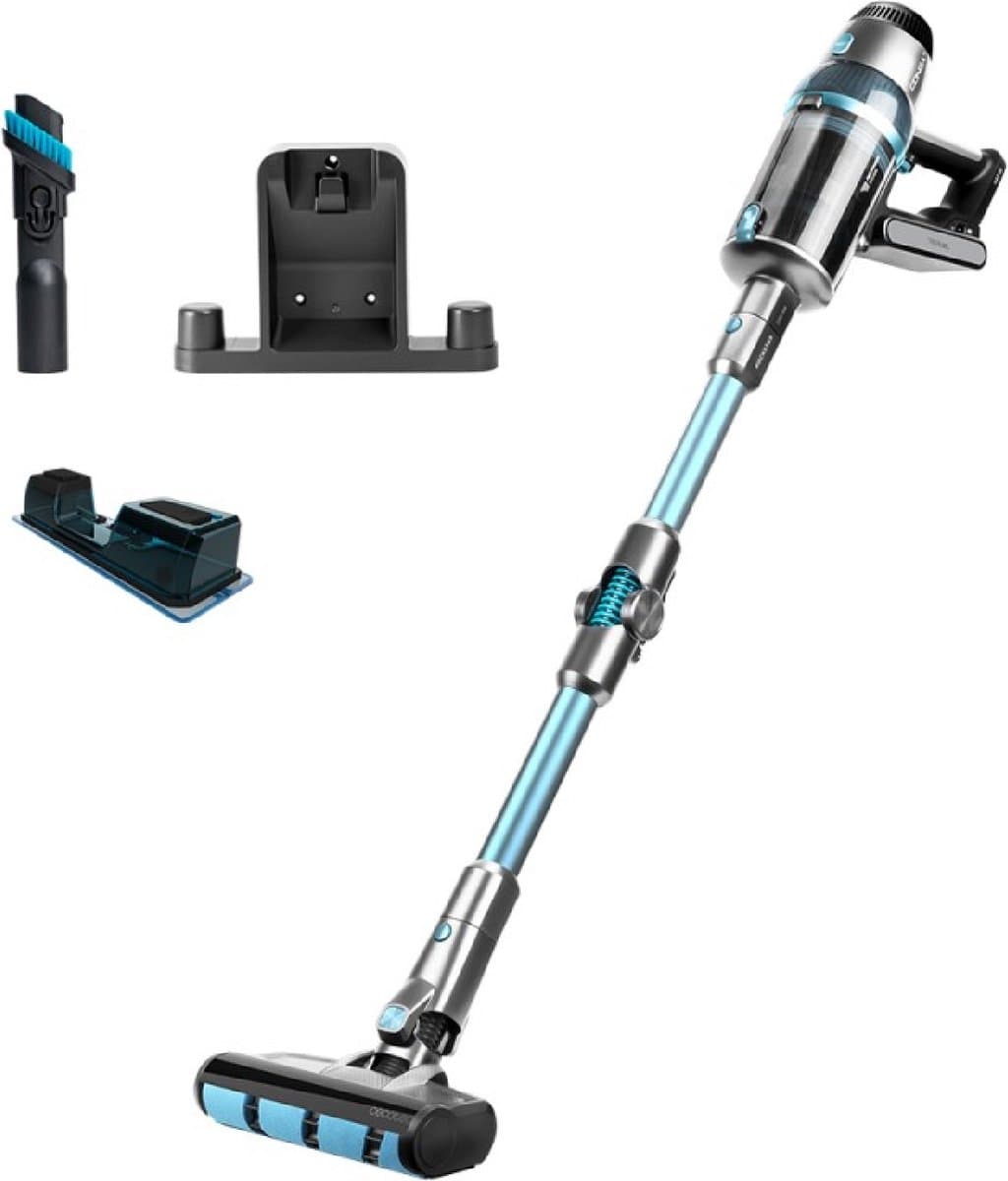 Cecotec Conga Rockstar 1700 X-Treme ErgoWet Draadloze stofzuiger, digitale motor, Jaliscazo borstel, 680 W en 26 kPa, 230 AW, lo