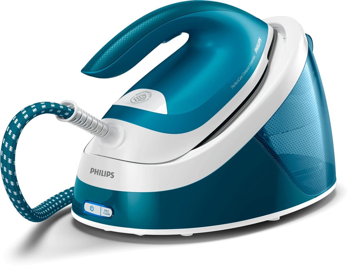 Philips Stoomstrijkijzer met Stoomgenerator GC6815/20 - Met Station - Snel Warm - Verticaal Strijken - Groot Reservoir - Blauw