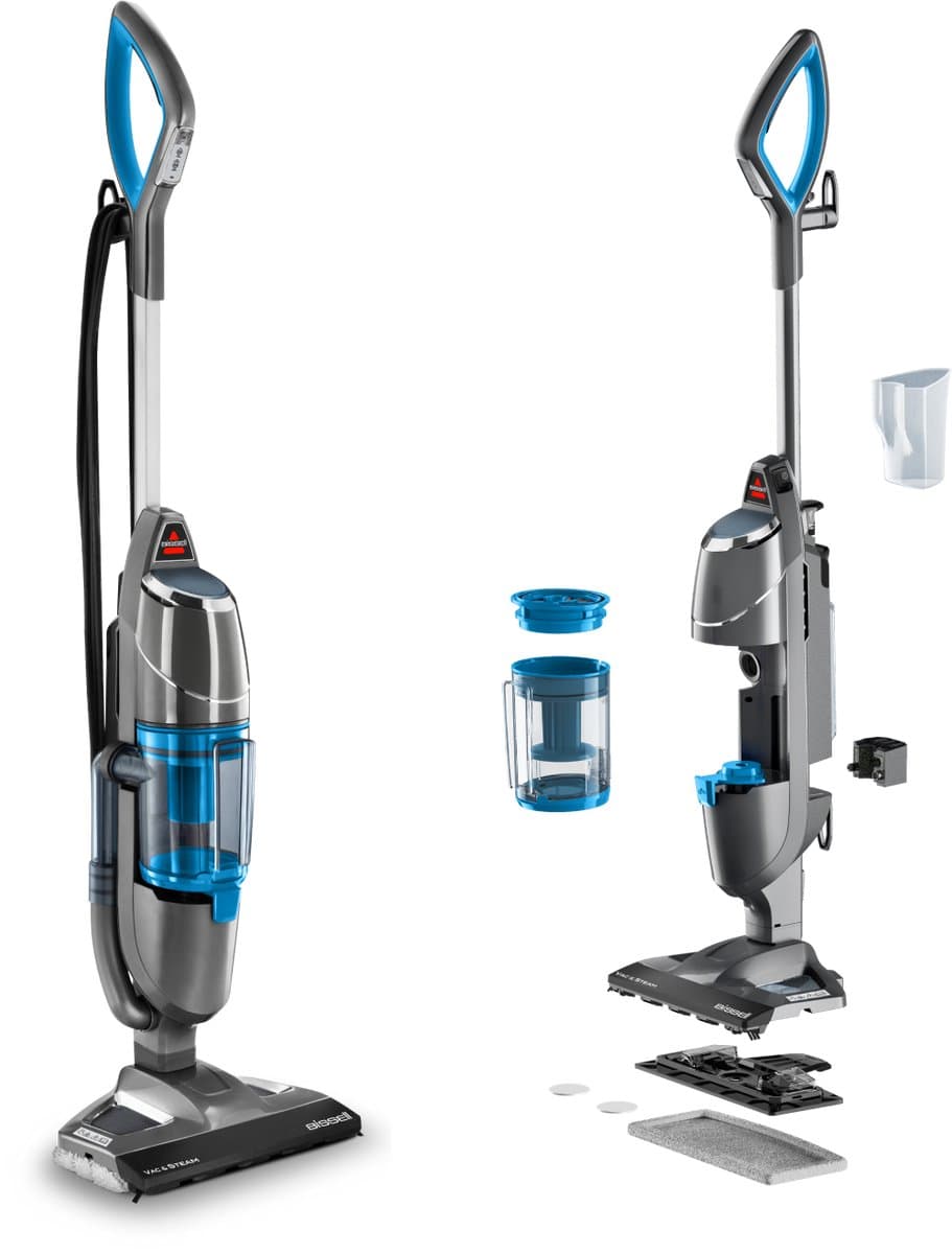 BISSELL Vac & Steam Stoomreiniger en Stofzuiger 2-in-1 - Stoom Dweil voor Harde Vloeren - Vacuum & Steam Cleaner - Hygiënische Reiniging - Reinigingsmachine - Vloerreiniger - 4266N