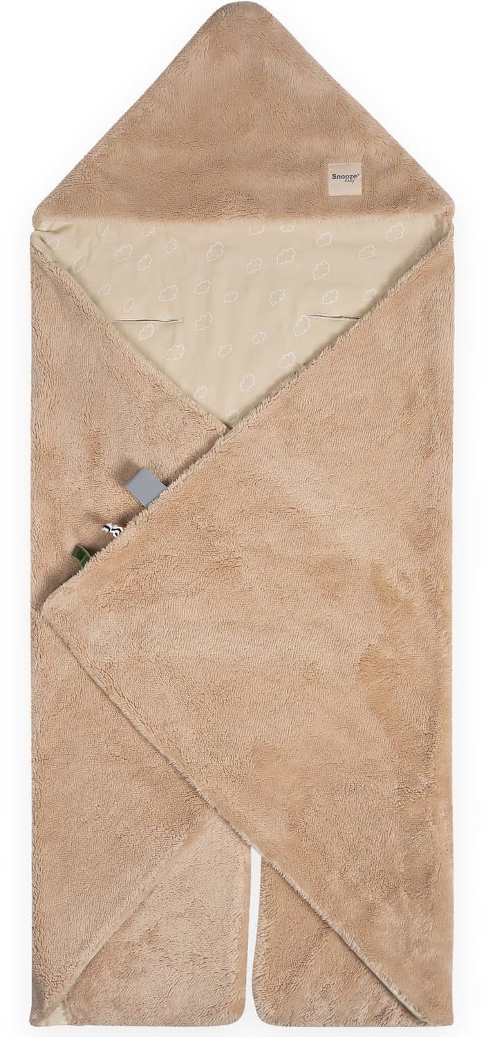 Snoozebaby Wikkeldeken voor autostoel - Warme voetenzak voor MaxiCosi - Dune Beige