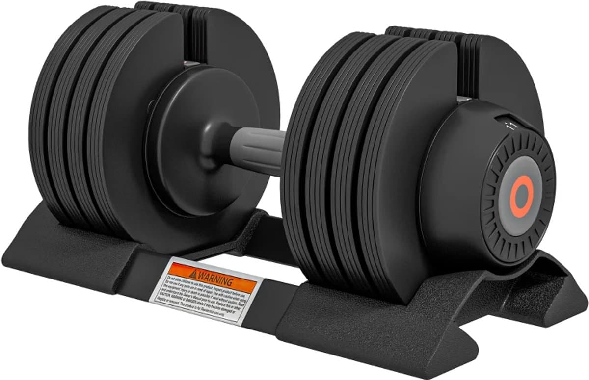 Verstelbare Dumbbell - Enkele Halter 6/11/16/20 kg - met Opbergvak en Antislip Handgrepen - Gewichten Set - Halterset - Dumbbell Set - Krachttraining - Fitness - Gym - Geschikt voor Thuis en Sportschool