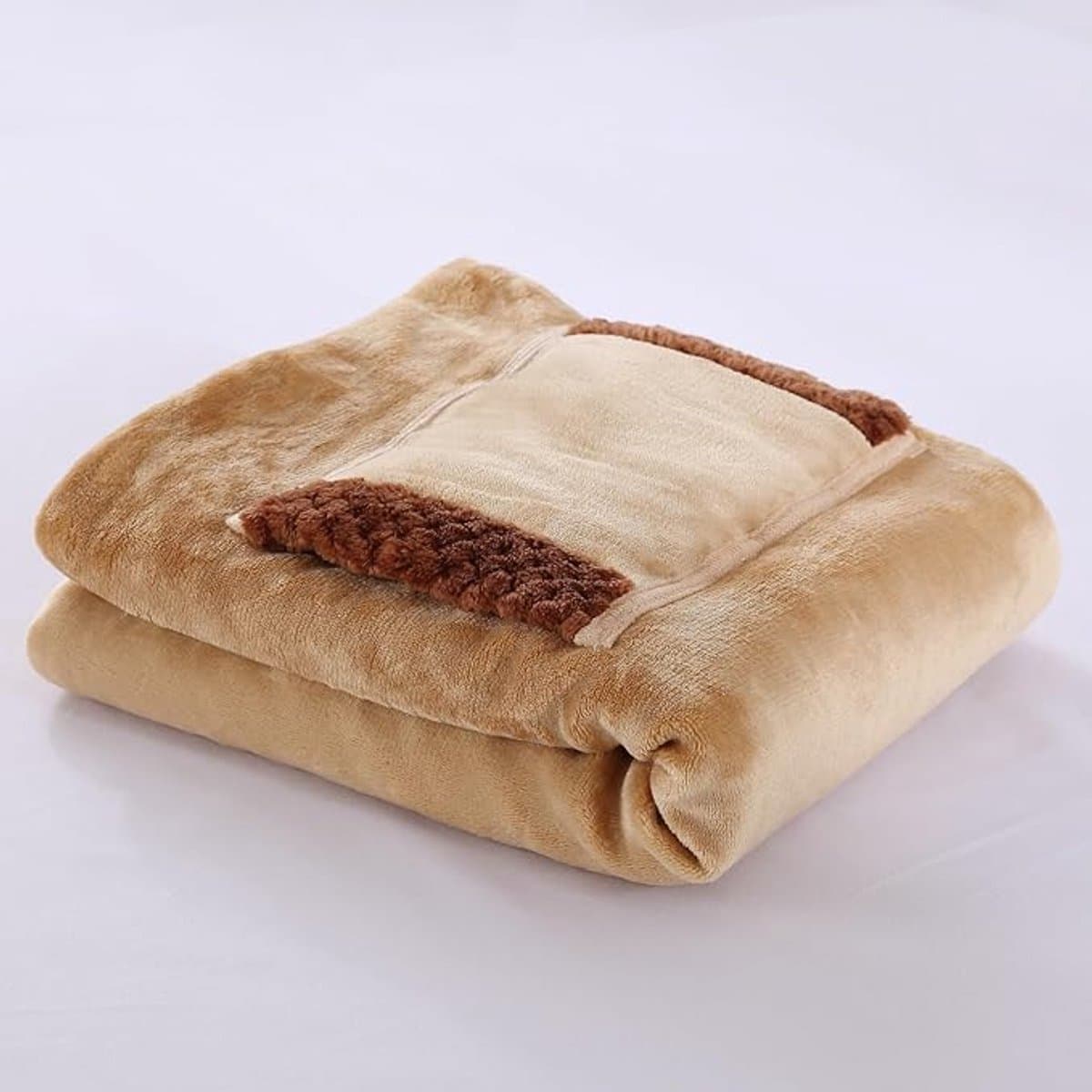 KZQ Elektrische Deken Verwarmingsdeken Draagbare Verwarmde Cape USB Heated Flannel Lambswool Blanket Luxe Comfort Deken Warmte Deken Warmte Cape Cozy Deken USB Multifunctioneel Bruin 31.5x23.6 inch 7.5W Snel Verwarmen Golden Caramel