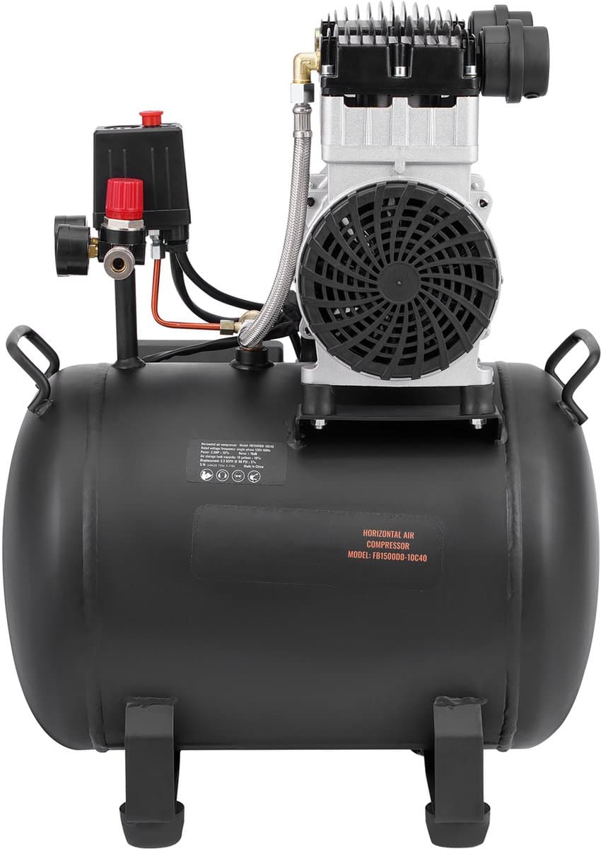40L luchtcompressor 125PSI stille compressor 1,25 kW voor perslucht