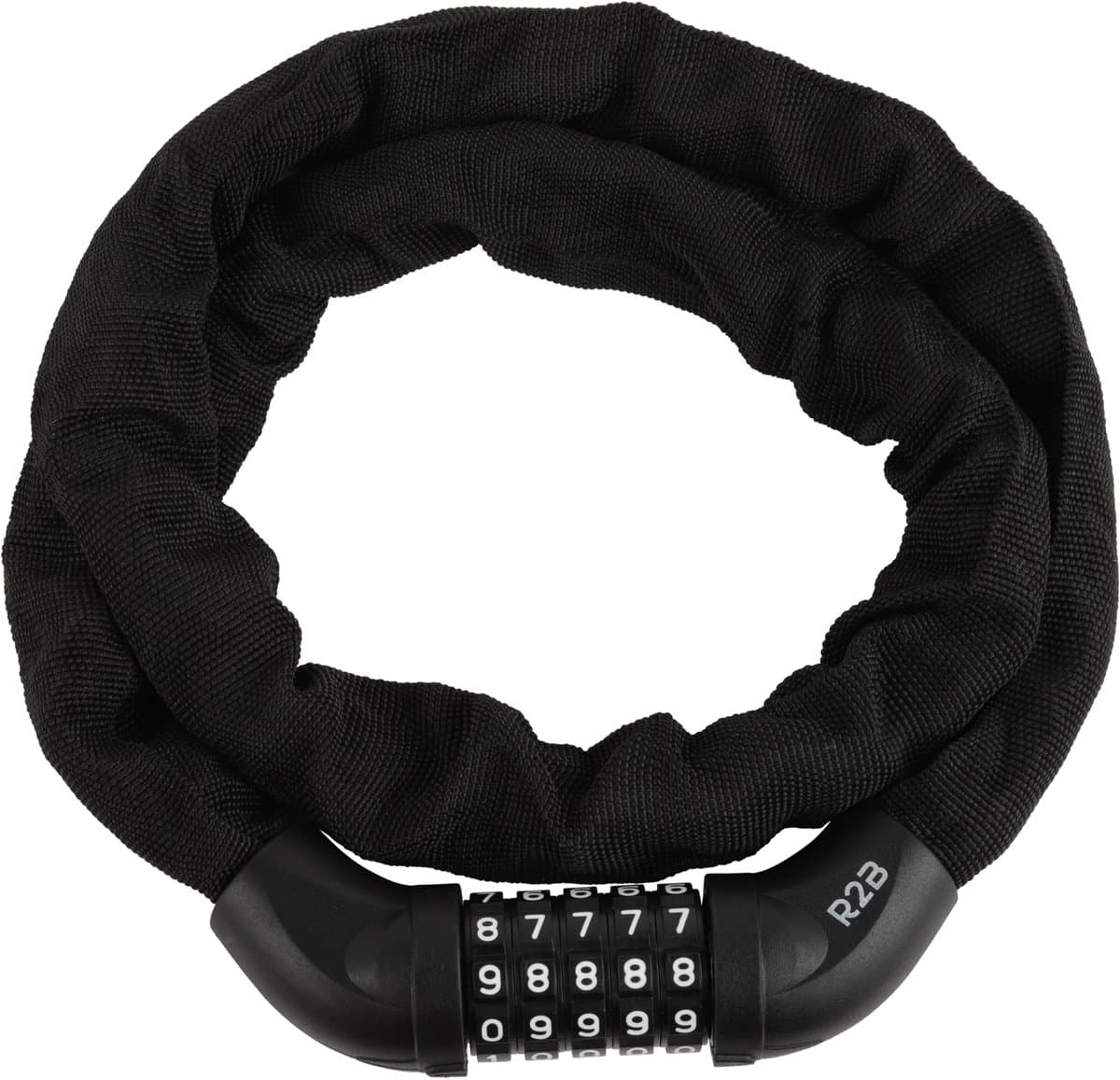 R2B Fietsslot met cijferslot - 110 cm - Kettingslot fiets - Fietssloten electrische fietsen - Fietsslot ketting - Bike Lock - Ketting Slot - Fiets Accessoires