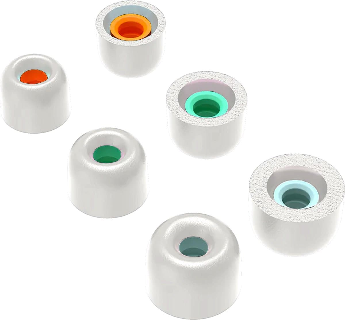 Ibley QuietSeal foam tips voor Sony WF-1000XM5/XM4/XM3 grijs - Foam Earplug - S/M/L formaat - 3 paar - 3 maten