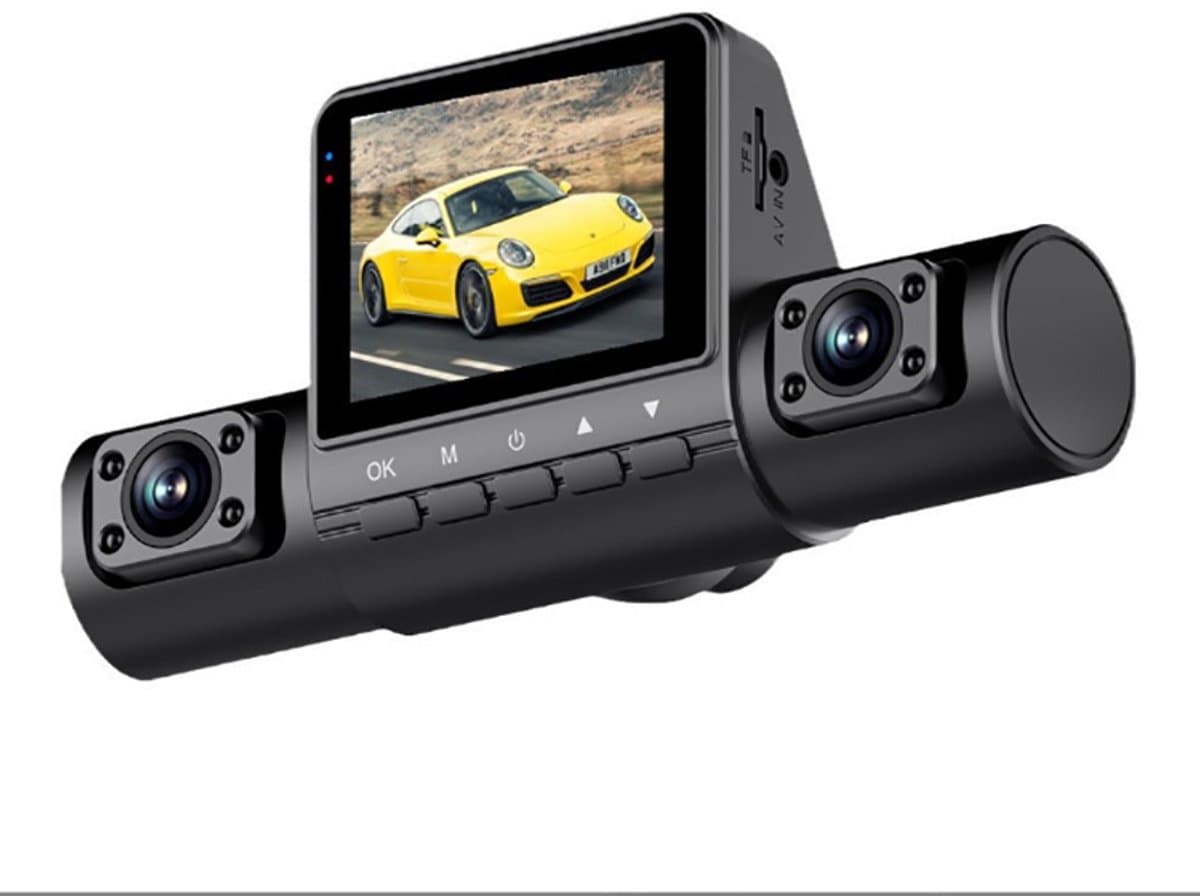 Auto DVR Dashcam 1080P Nachtzicht Parkeerbewaking 4 Camera's Autobestuurder