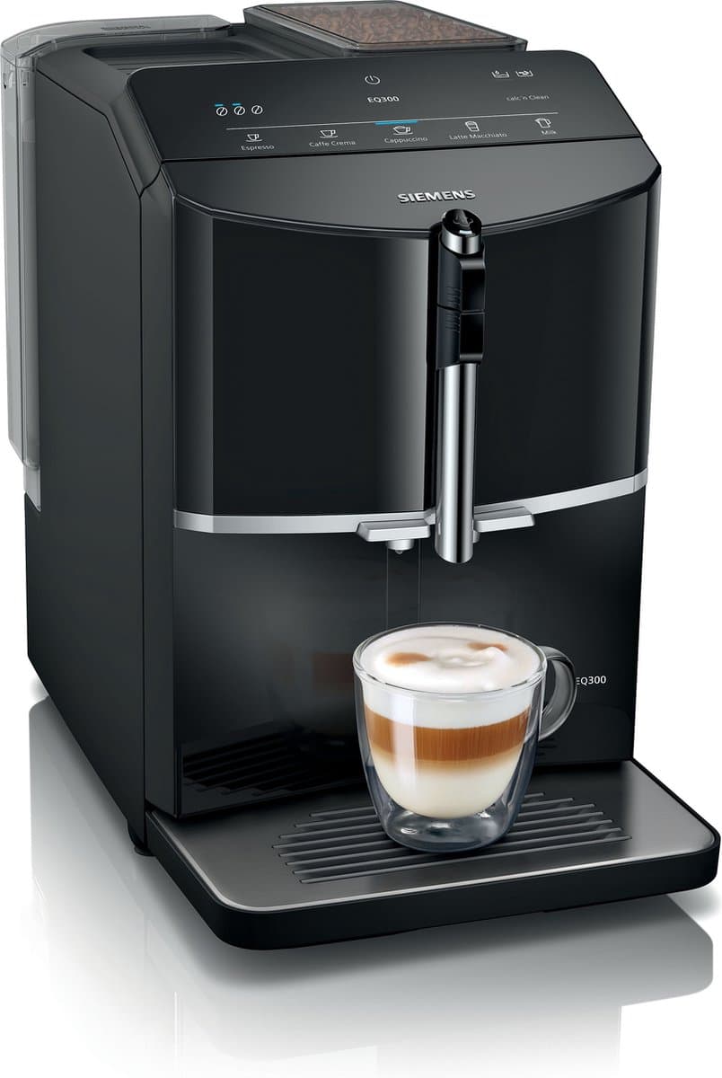Siemens EQ300 TF301E19 - Volautomaat espressomachine - Zwart - Koffiemachine met bonen