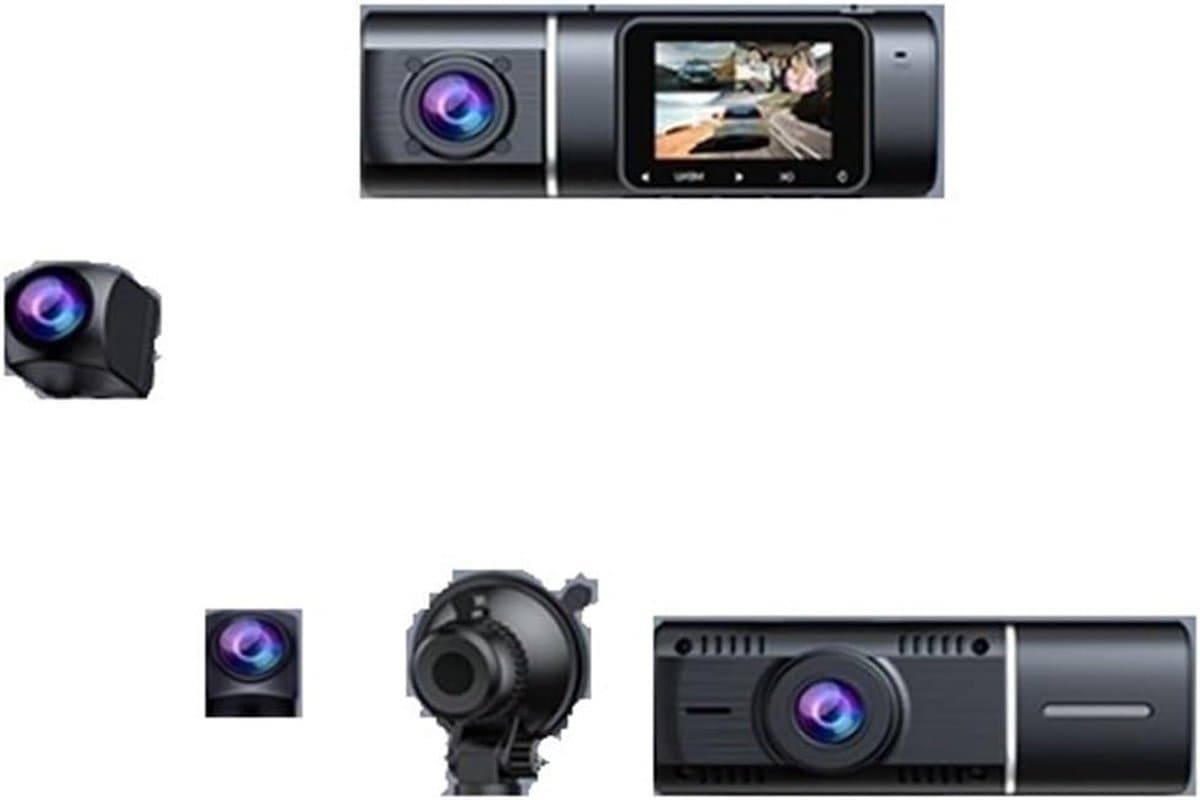Dubbele Dashcam - Auto Camera - Veilig Rijden - Nachtzicht & Parkeerhulp - 1080p HD - Zwart