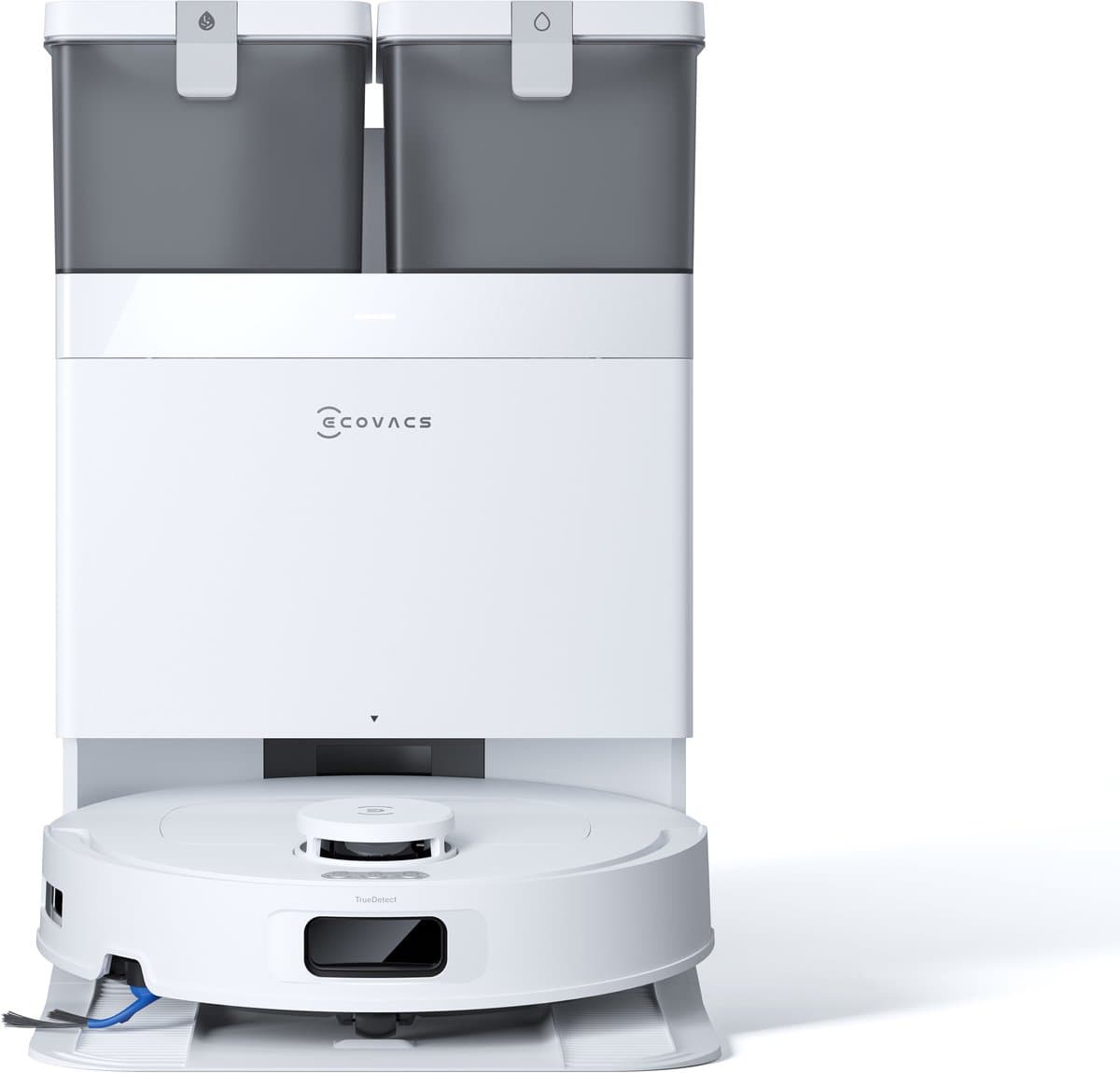 ECOVACS - DEEBOT T30C Gen 2 - Stofzuig en dweilrobot (Wit) - 25.000 Pa zuigkracht- Zelfreinigende Robotstofzuiger met Warmwater – Dweilsysteem - Automatisch Leegstation - Geschikt voor dierenharen