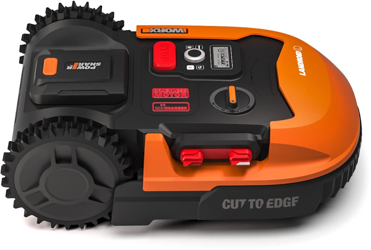 Worx Landroid L800 Robotmaaier - Geschikt voor oppervlakte (max.) 800m² - Cut to Edge technologie - Bluetooth en WiFi connectiviteit - Regensensoren - Inclusief Laadstation
