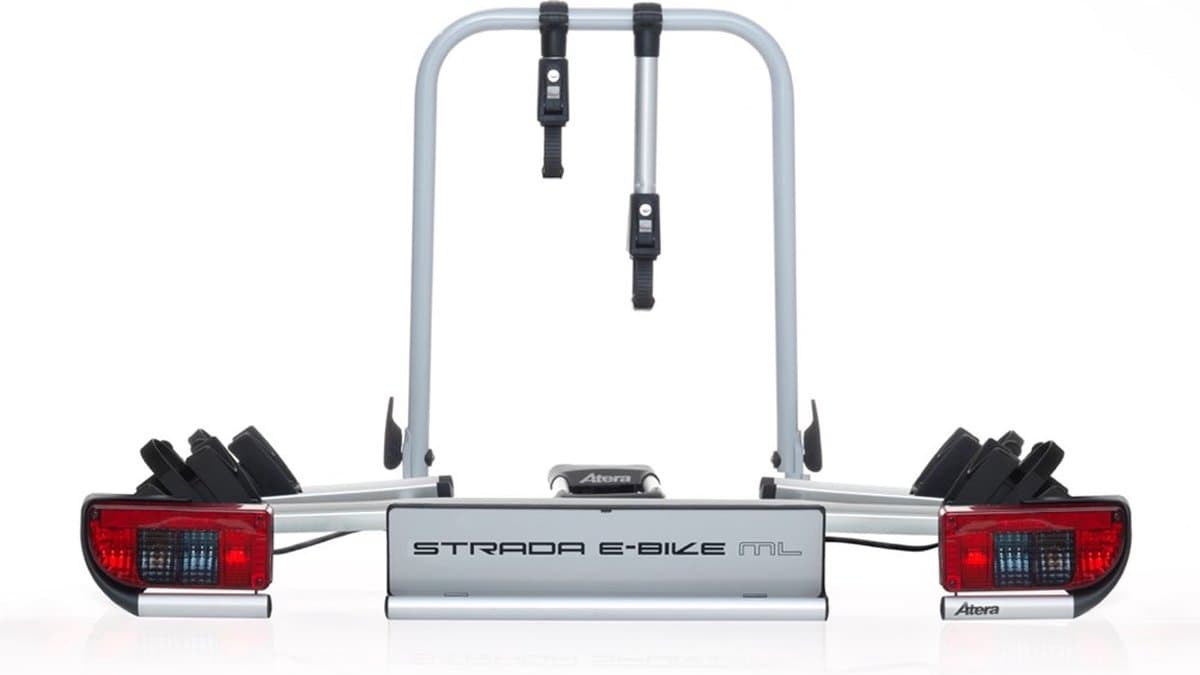 Atera fietsdrager Strada E-Bike XL - Voor 2 (elektrische) fietsen - Maximaal draagvermogen 60 KG - Kantelbaar - Fietsen & drager zijn afsluitbaar - Extra grote afstand tussen de rails - Extra brede wielgoten