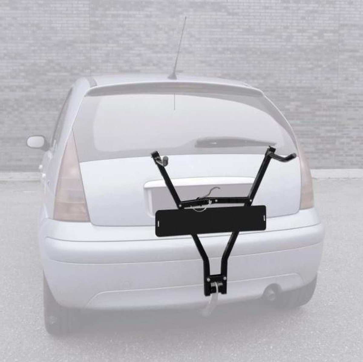 Carpoint Fietsdrager – Trekhaak Bevestiging – Met Kentekenplaathouder – Compact en Stevig – 15 kg Draagvermogen