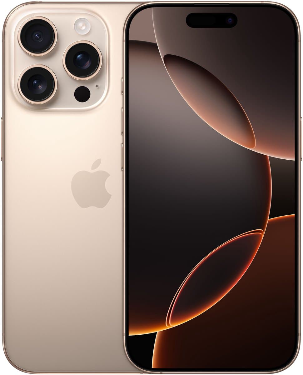 Apple iPhone 16 Pro 16 cm (6.3") Dual SIM iOS 18 5G USB Type-C 128 GB Zand