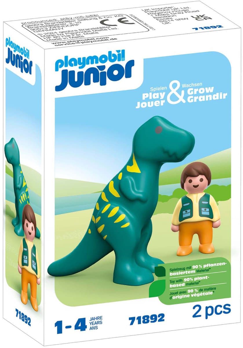 Playmobil Junior Dinosaurus en Speelfiguur - 71892