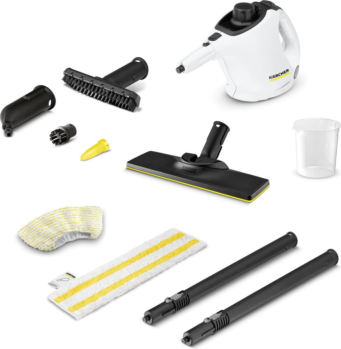 Kärcher SC 1 EasyFix Stoomreiniger - 3 bar - 1.200 W - Oppervlakteprestatie 20 m² - Reservoir 200 ml - Vloerreinigingsset EasyFix
