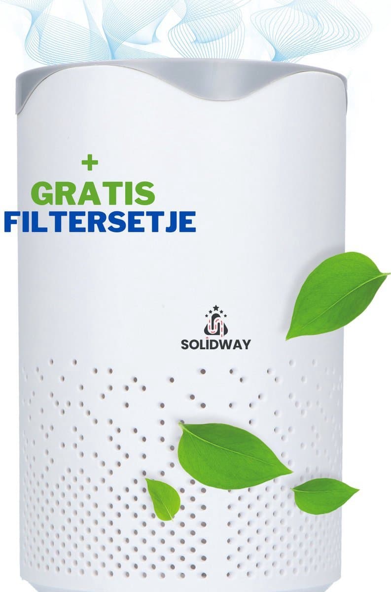 Luchtreiniger met Ionisator – Air Purifier met HEPA Filter – Clean Air – Luchtzuiveraar met UV – Incl. Extra Luchtfilterset