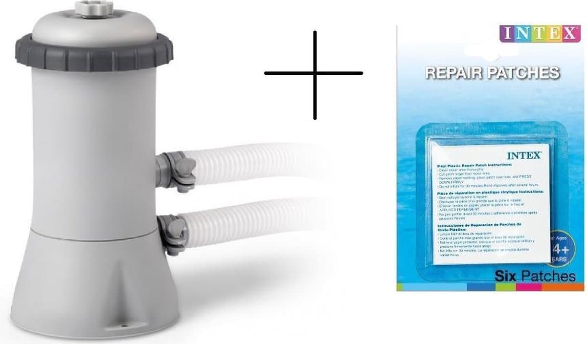 Intex Filterpomp 12v voor 244, 305 en 366 cm zwembad - 2271 L/uur + reparatiesetje