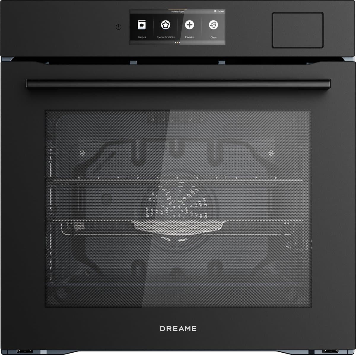 Dreame OZ60 Pro Inbouw Combi-Stoomoven 81L - Airfryer, Sous Vide, Stoomer en Heteluchtoven in 1 - A++ - 1600W Stoom - 6,86" Touchscreen - 149 Recepten