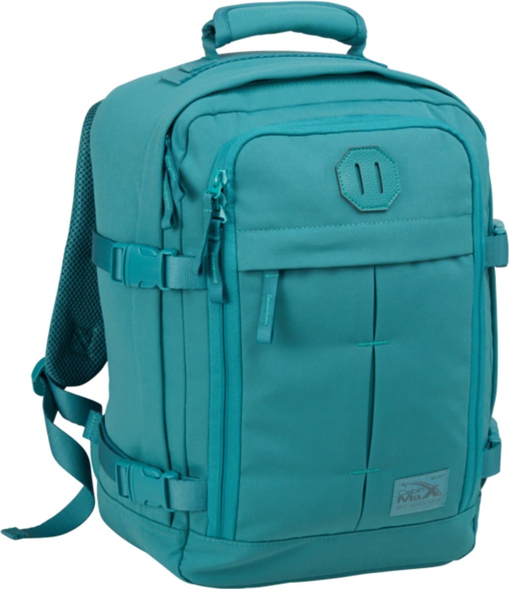 CabinMax Metz Reistas – Handbagage 24L Ryanair / Wizz Air – Rugzak Transavia – Schooltas - 40x30x20 cm – Compact Backpack – Lichtgewicht – Lagoon blauw