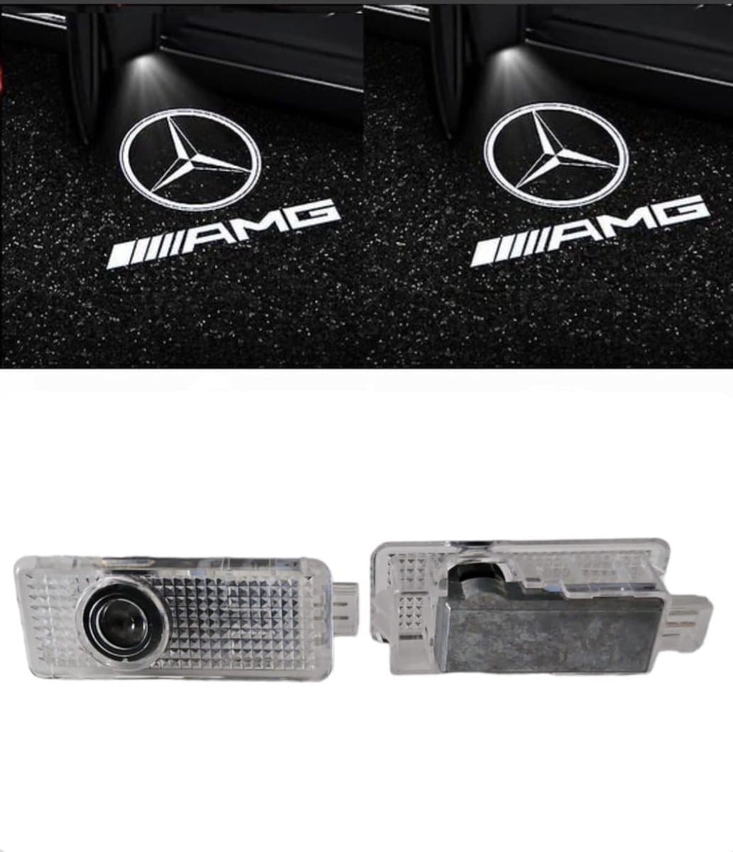 Auto deur instapverlichting met projector geschikt voor Mercedes CLA AMG