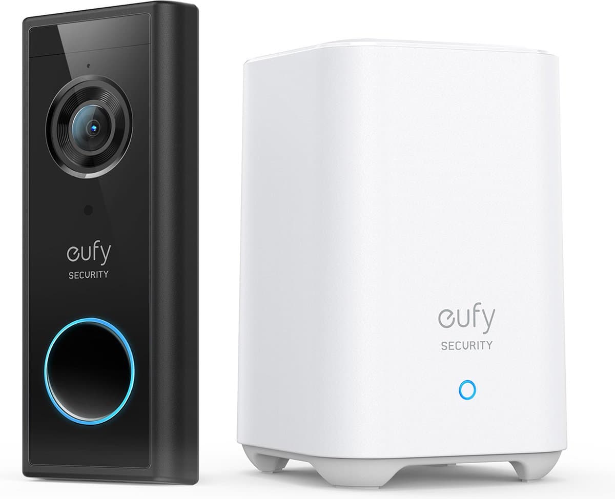 eufy Video Doorbell 2K (Battery-Powered) + HomeBase - Deurbelcamera