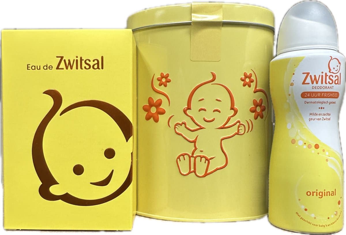 Geschenkset Zwitsal - Eau de Toilette 95ml - Deodorant Spray 100ml + Bewaarblik