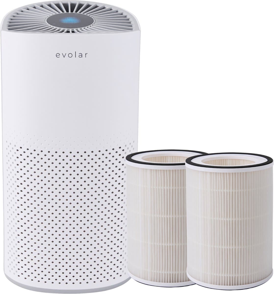 Evolar Luchtreiniger met 2x HEPA 13 Filter - CADR: 200m3/h - Air Purifier - Slaapmodus - Luchtkwaliteit Indicator - Pure4