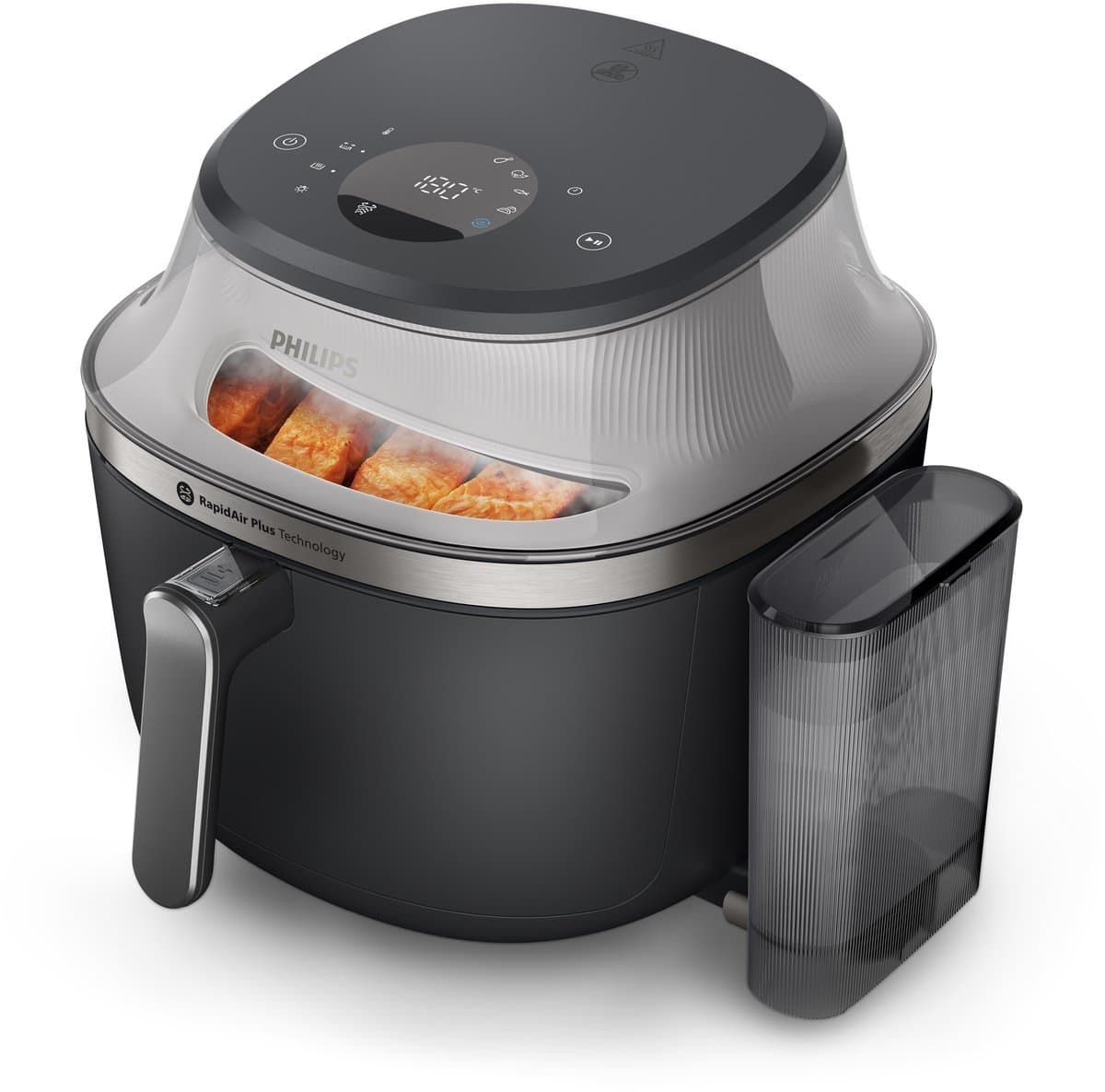Philips Airfryer Single Basket 5000-serie met Stoomfunctie – NA541/00 – SteamClean - SteamFry – 7,2L – Tot 6 personen