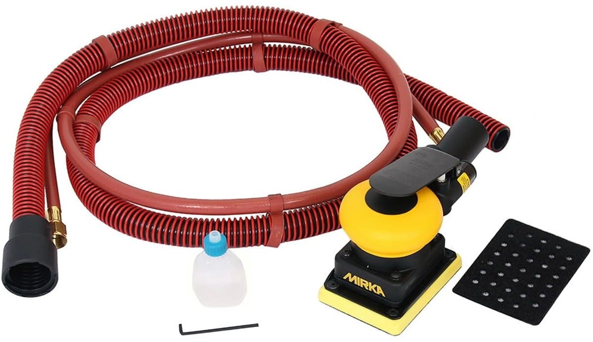 MIRKA OS343CV Pneumatische Schuurmachine 75x100mm met stofafzuiging