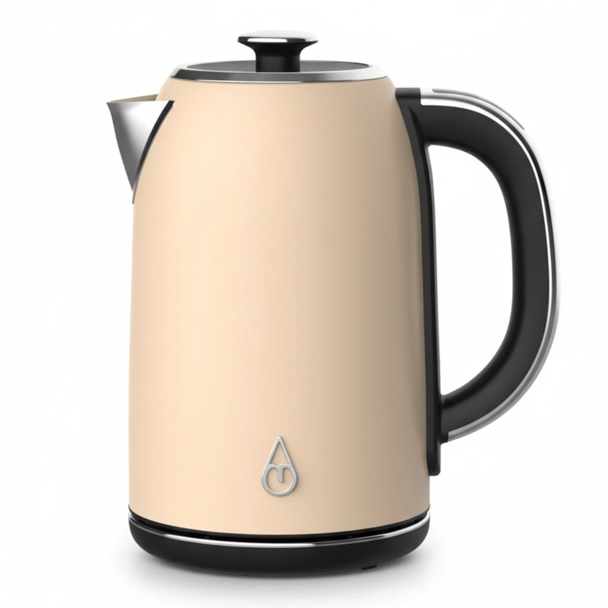 Motivai Waterkoker met Warmhoudfunctie & Temperatuurregeling – 1.7L – 2200W – BPA-vrij & PHAS-vrij RVS – Retro – Matte Beige