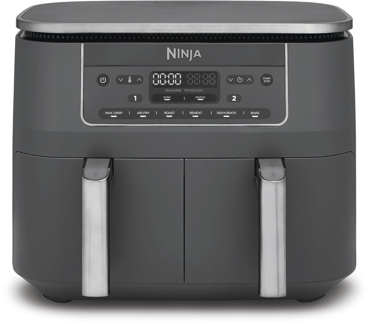 Ninja Dubbele Airfryer XXL - 7.6 L - Nieuw 2026 Model - 40 tot 240 Graden - 2470 W Vermogen - Dual Zone Technologie - DZ300EU