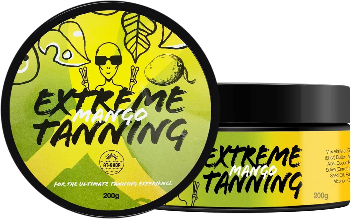 Extreme Tanning Mango 200 Tanning butter| Snelbruiner| Zonnebank creme | At-Shop | Sneller bruin | Zonnecreme | Zonnebrand| Snel bruiner