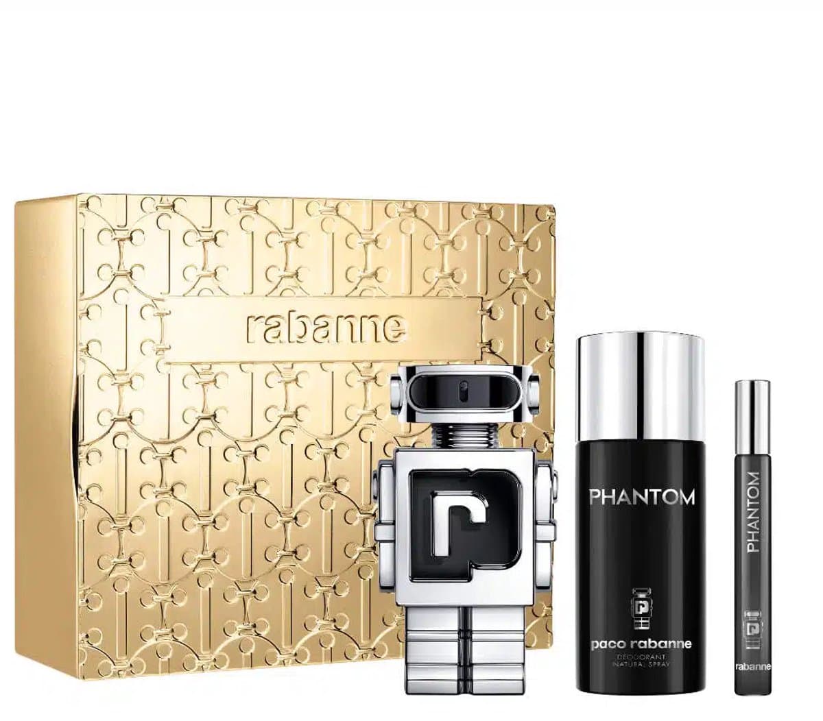 Paco Rabanne PHANTOM Gift Set heren - Eau de Toilette 100 ml - Deo 150 ml - Miniature 10 ml