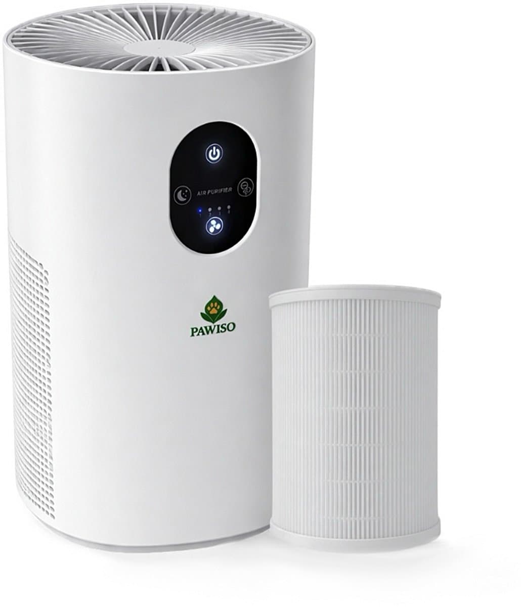 Pawiso Air Purifier / Luchtreiniger - Wit - 65 m² - HEPA + Koolstoffilter