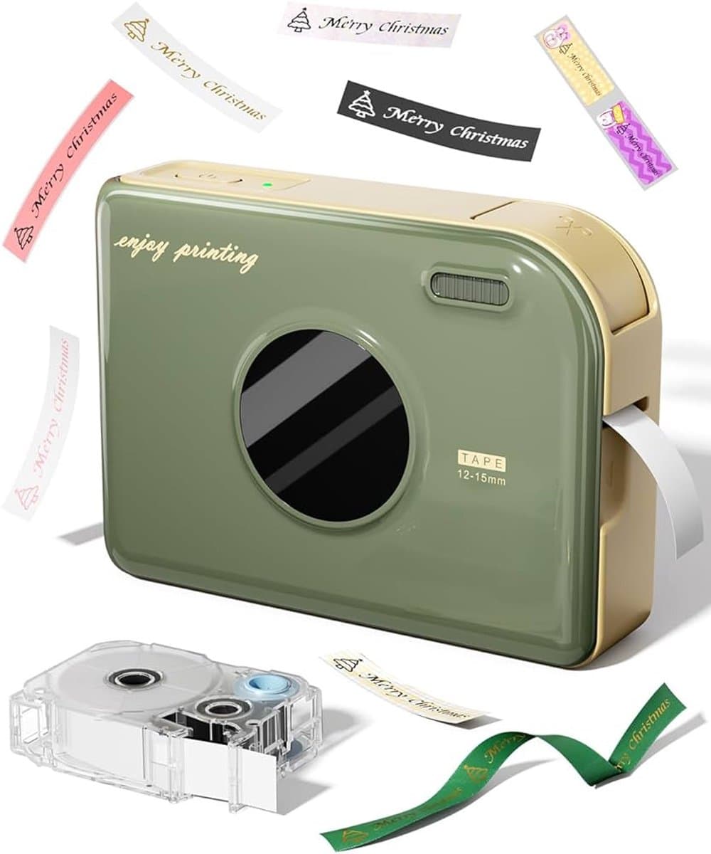 Phomemo A30 - Draagbare Labelprinter - Inkless Thermische Transfer Printer - 203 DPI Kristalheldere Prints - Bluetooth Wireless Connect - 1.200 mAh Oplaadbare Batterij - Compact & Lichtgewicht - Eco-Vriendelijk Label Ontwerp - Groen