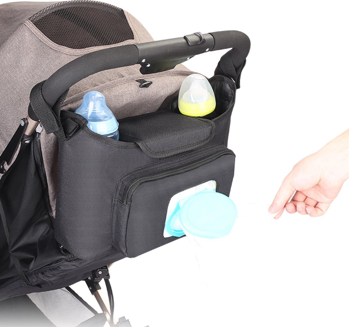 Achilles Kinderwagen organizer | Buggy tas Organizer - Wandelwagen organizer - luiertas