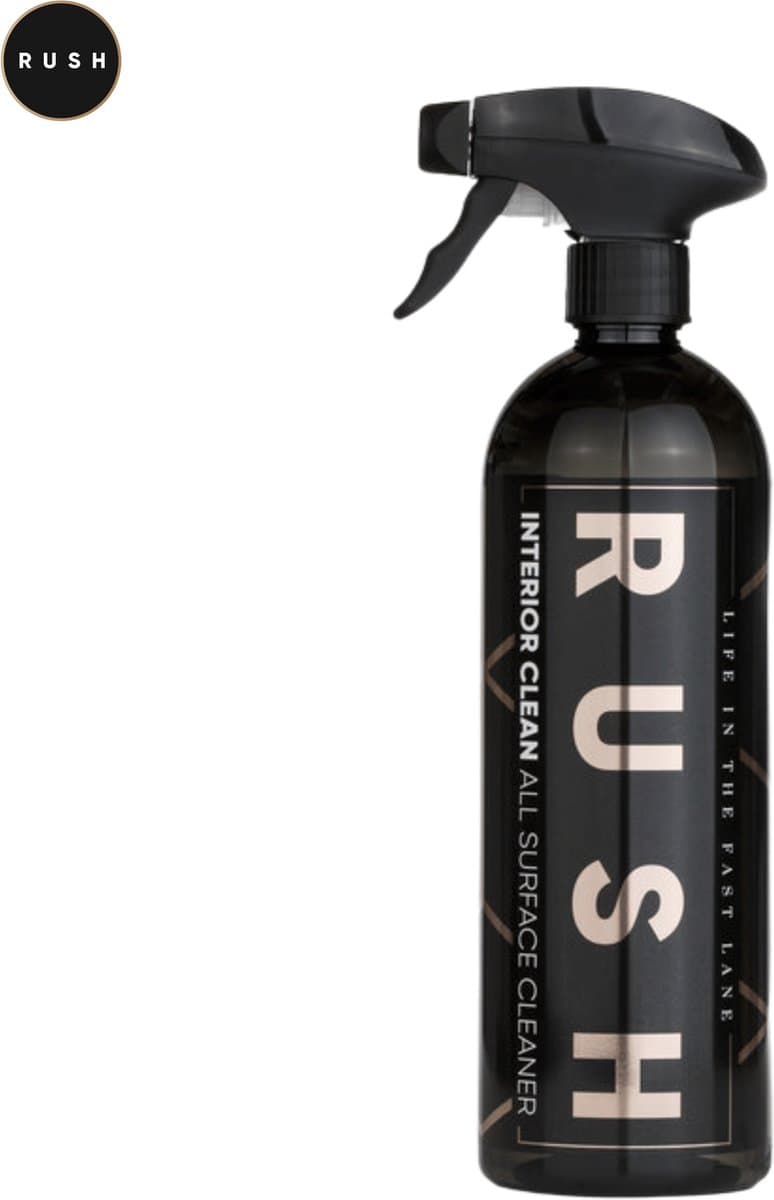 RUSH Interior Clean - interieurreiniger auto - 750 ml - Reinigt veilig en grondig - Laagschuimend en een frisse geur - Laat geen strepen/vlekken achter - auto schoonmaken