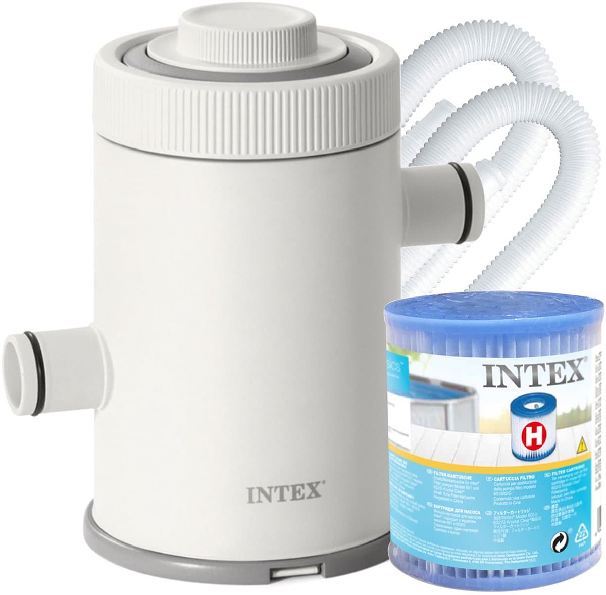 Intex Filterpomp 1250 l/h met H-filter voor opzetzwembaden tot 305 cm
