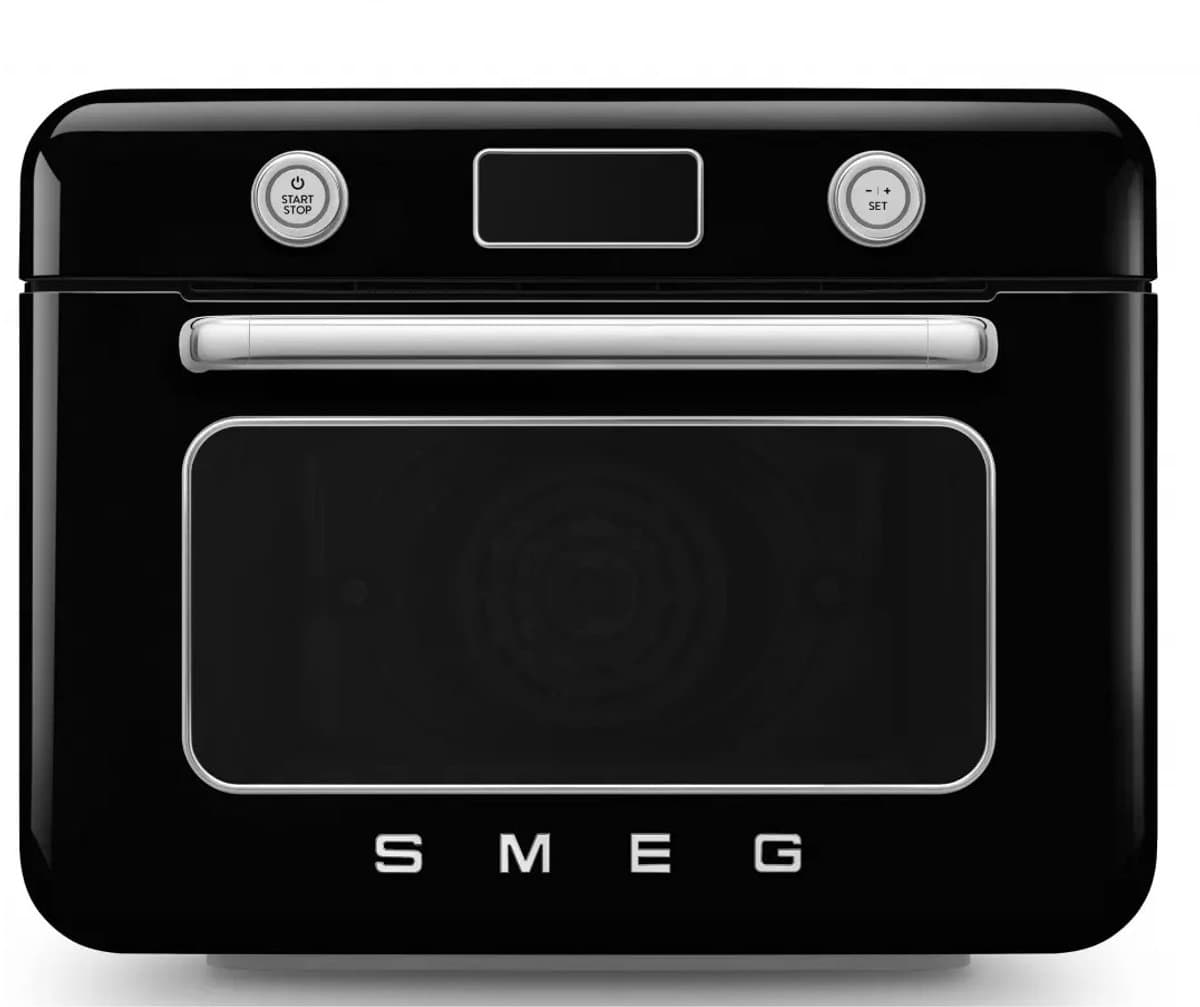 SMEG COF01BLEU - Vrijstaande Combi-Stoomoven - Zwart - Jaren 50 Design