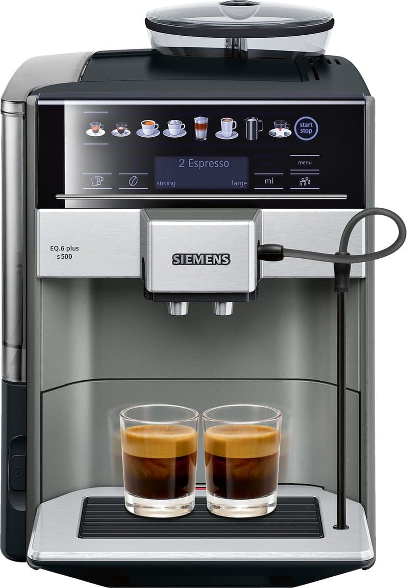 Siemens EQ6 Plus S500 TE655203RW - Volautomatische espressomachine