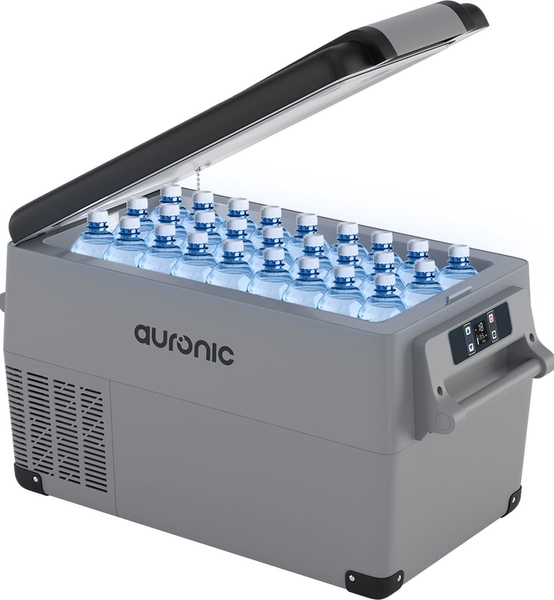 Auronic Compressor Koelbox Elektrisch 12V en 230 volt - Camping Koelkast - 5 Standen - 30.4L - Frigobox - Grijs