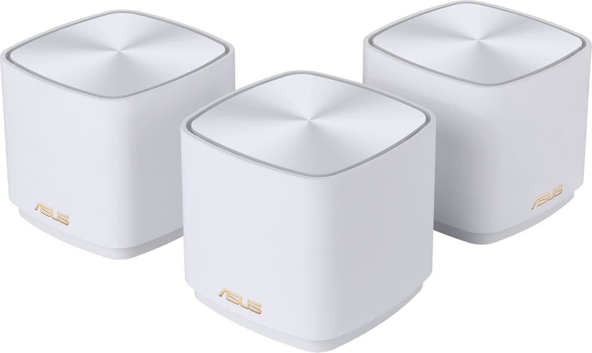 ASUS ZenWiFi XD5 - Mesh WiFi - WiFi Versterker - WiFi 6 - Dual-Band - Wit - 3-Pack