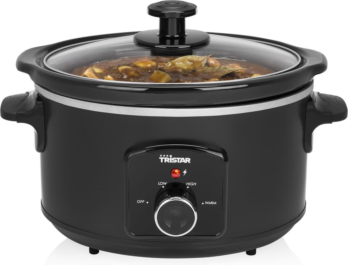 Tristar Slowcooker 180W - VS-3915 - 3.5L - Keramische binnenpan - Zwart