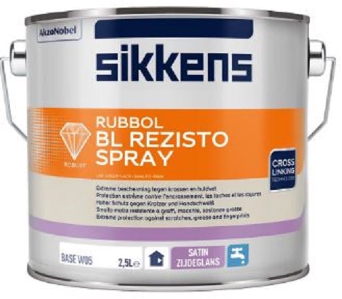 Sikkens Rubbol BL Rezisto Spray - 2,5 l - 4-6 m²/l - Lak - Afwerkingslaag